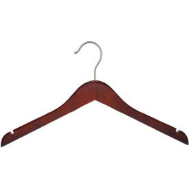 Top Hanger, 17"L, Wood-Mahogany, Pkg Qty 100