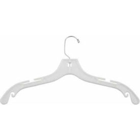 Bridal Hanger-Jumbo Heavy Weight, 17"L, Plastic-WH, Pkg Qty 100