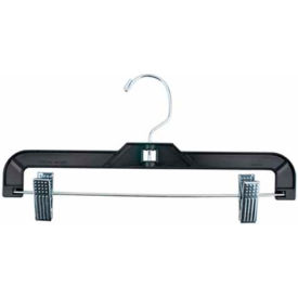Skirt/Slack Hanger-Super Heavy Weight, 12"L, Plastic-BK, Pkg Qty 100