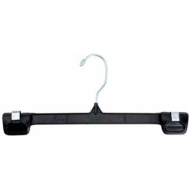 Skirt/Slack Hanger-Snap Grip with Swivel Hook, 12"L, Plastic Black, Package Quantity 200