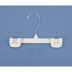 Skirt/Slack Hanger-Snap Grip with Swivel Hook, 8"L, Plastic-WH, Package Quantity 200