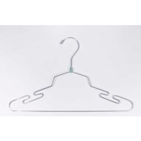 Lingerie Hanger, 18"L, Metal-Chrome, Pkg Qty 100