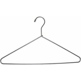 Top Hanger, 16-1/4"L, Metal-Brushed Aluminum, Package Quantity 100