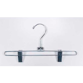 Skirt Hanger, 12"L, Metal-Chrome, Pkg Qty 100