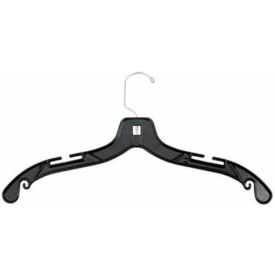 2405 Dress Hanger-Jumbo Weight, 17"L, Plastic-BK, Pkg Qty 100