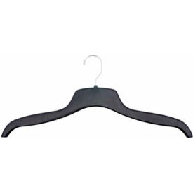 Top/Sweater Hanger, 18-1/2"L, Plastic-BK, Qty 100