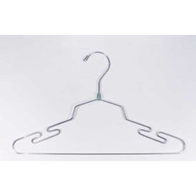 Lingerie Hanger, 16"L, Metal-Chrome, Pkg Qty 100