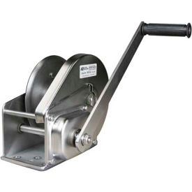 Stainless Steel Hand Winch with Brake 1500 Lb. Capacity