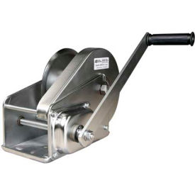 Stainless Steel Hand Winch with Brake 2000 Lb. Capacity