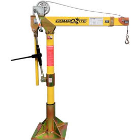 Light Portable COMPOZITE Davit Crane, 1200 Lb. Capacity