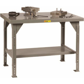 Heavy Duty Workbench w/ Steel Square Edge Top, 72"W x 30"D, Gray