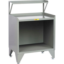 Shop Desk w/ Riser, 36"W x 24"D, Gray