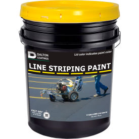 5 Gal. Line Striping Paint, Lead-Free, Fast Dry, Yellow, 1 Each