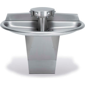 SN2023 Sentry 3 Person Semi-Circular Washfountain, Central Vent/Metering Air Valve