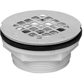 2" No-Calk Shower Drain w/ Plastic Strainer