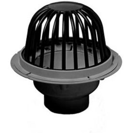 4" PVC Roof Drain with ABS Dome & Dam Collar
