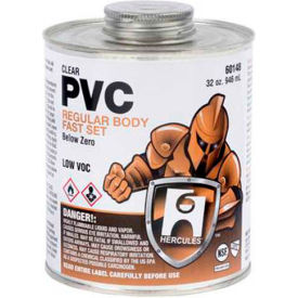 Below Zero Pvc - Clear, Regular Body, Fast Set Cement - Dauber In Cap 8 oz.