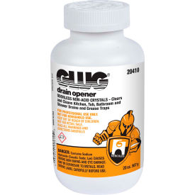 GLUG Drain Opener, 20 oz. Bottle, 24 Bottles
