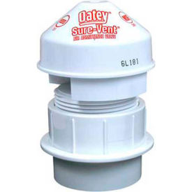 Sure-Vent Air Admittance Valve 6 DFU Capacity with 1-1/2" Schedule 40 PVC Adapter