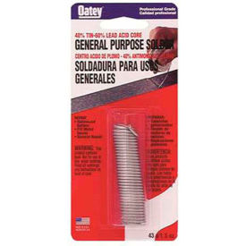 40/60 Acid Core Wire Solder .125" Gauge, 1 lb