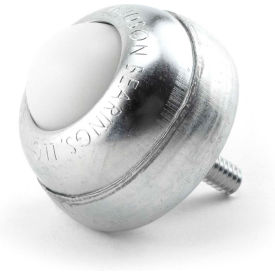 1/4-20 1" Nylon Ball 1/4" Stud in Carbon Steel Housing Hardened & Plated