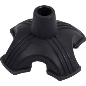 Quad Support Cane Tip, Rubber, Black