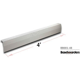 Premium Series 4 ft Steel Easy Slip-on Baseboard Heater Cover, White