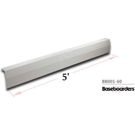 Premium Series 5 ft Steel Easy Slip-on Baseboard Heater Cover, White
