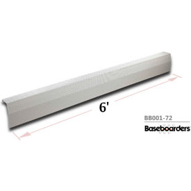 Premium Series 6 ft Steel Easy Slip-on Baseboard Heater Cover, White