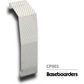 Premium Steel Easy Slip-on Baseboard Heater Cover Coupler, White