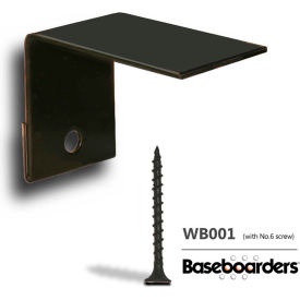 Premium & Basic Series Baseboard Wall Bracket, White Alternative Mounting Method