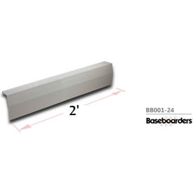 Premium Series 2 ft Steel Easy Slip-on Baseboard Heater Cover, White