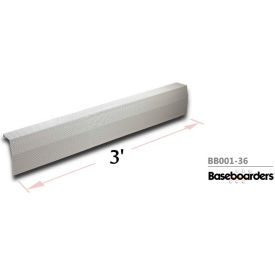 Premium Series 3 ft Steel Easy Slip-on Baseboard Heater Cover, White