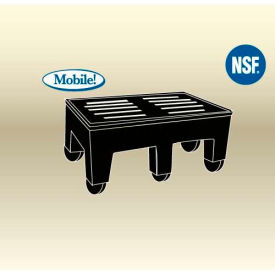 182216 HDC PolyMight Dunnage Rack with Casters 18"W x 22"D x 12"H, 750 lb. Capacity