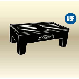 HD PolyMight Dunnage Rack 36"W x 22"D x 12"H, 1200 Lbs. Capacity