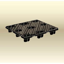Nestable & Rackable Closed Deck Pallet, Polyethylene, 4-Way, 48"x40", 3000 Lb Stat Cap