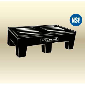 602212 HD PolyMight Dunnage Rack 60"W x 22"D x 12"H, 1750 Lbs. Capacity