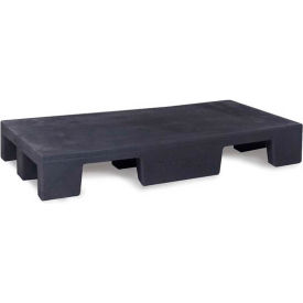 Stackable Closed Deck Pallet, 2-Way, 48" x 18", 1000 Lb Static Capacity, Black