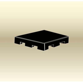 Stackable Closed Deck Pallet, 4-Way, 48" x 42", 2000 Lb Static Capacity, Black