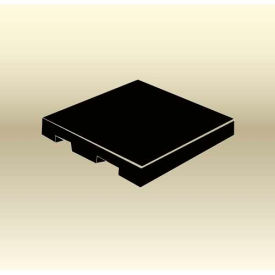Stackable Closed Deck Pallet, 2-Way, 50" x 50", 2000 Lb Static Capacity, Black