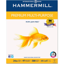 Multipurpose Paper - White - 8-1/2 x 11 - 24 lb. - 2500 Sheets/Carton