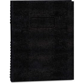 Exec Wirebound Notebook, 8-1/2" x 11", Black Cover, 100 Sheets/Pad