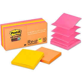 Pop-up Notes Super Sticky Pop-Up Notes Rio de Janeiro, 3" x 3", 90 Sheets, 10/Pack