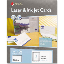Unrule Index Cards 3" x 5" White 150/Box