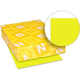 Astrobrights Colored Card Stock, 8-1/2" x 11", Sunburst Yellow, 250/Pack