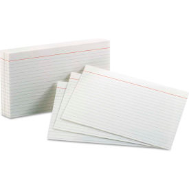 Rule Index Cards 51, 5" x 8", White, 100/Pack
