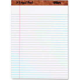 The Legal Pad Rule Perforated Pads, 8-1/2" x 11-3/4", White, 50 Sheets/Pad