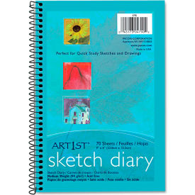 Art1st Sketch Diary, 9" x 6", White, 70 Sheets/Pad