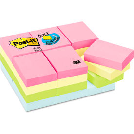Post-it Notes Pastel Notes Value Pack, 1-1/2" x 2", Pastel, 100 Sheets, 24/Pack