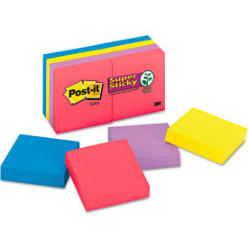 Post-it Notes in Jewel Pop Colors, 2" x 2", 2 Shts, 8/Pk